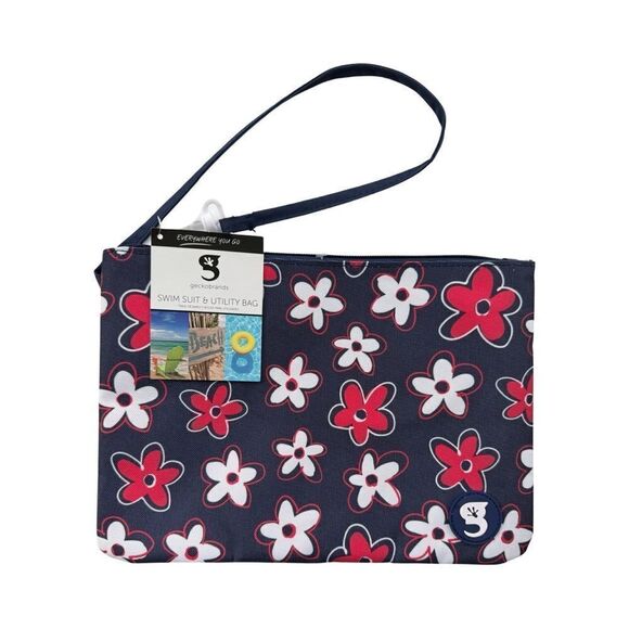 Gecko Brands Wet Dry Swim Suit and Utility Waterproof Bag  American Floral NWT - Picture 8 of 12